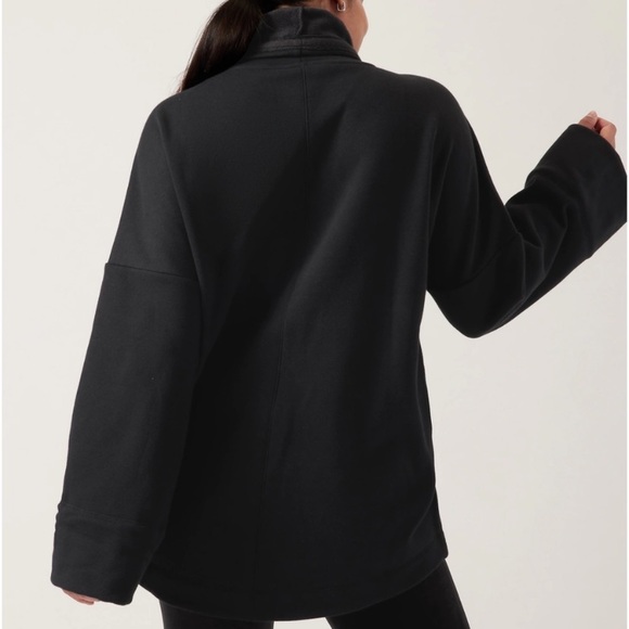 Athleta Black Turtleneck Sweatshirt - Picture 3 of 9